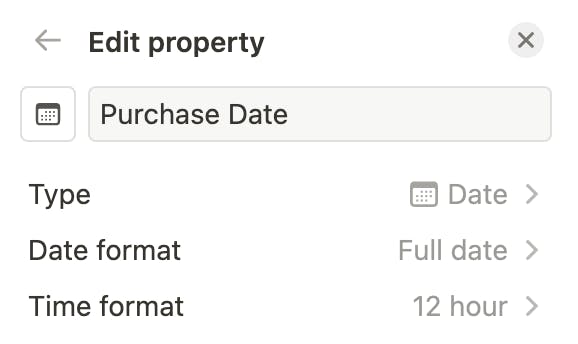 image of purchase date property
